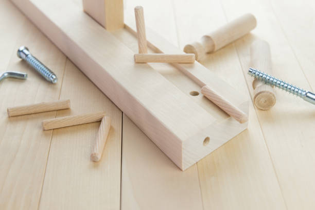 Studio photo of a wood asseble kit project