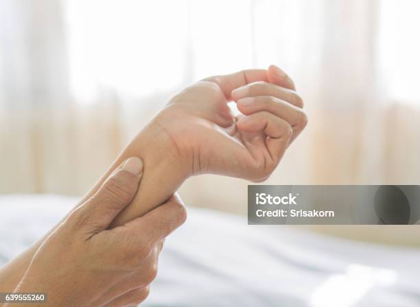 Arm Pain Of Old Women Stock Photo - Download Image Now - Wrist, Pain, Elbow