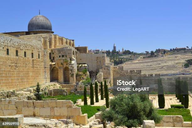 View Of The Dome Of The Alaqsa Mosque Stock Photo - Download Image Now - Islam, The Crusades, Allah