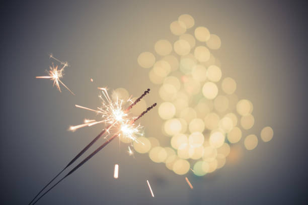 istock Festive lights and sparklers 639559144