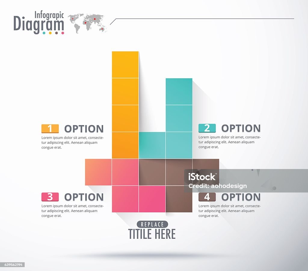 Block Infographic Template Data Infographic Block Concept Stock ...