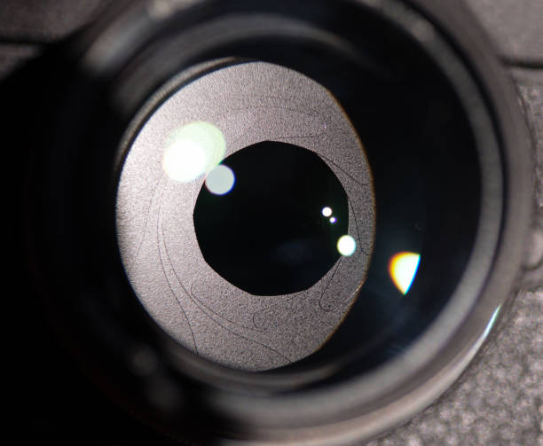 istock The diaphragm of a camera lens aperture. 639565022