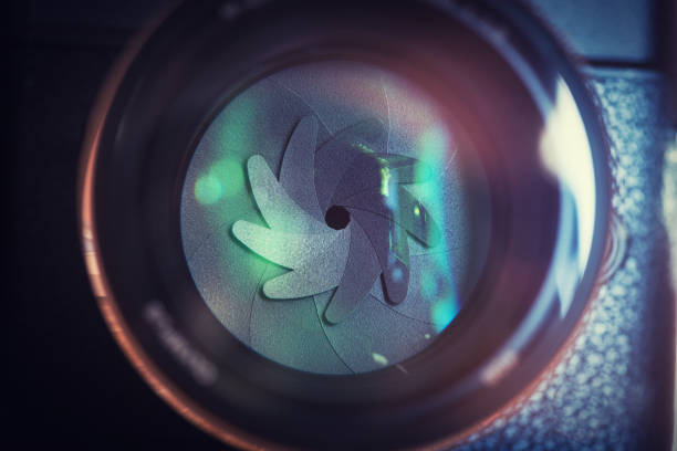 istock The diaphragm of a camera lens aperture. 639565178