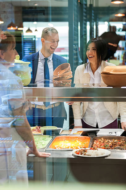 istock Lunch in self service restaurant 639566074