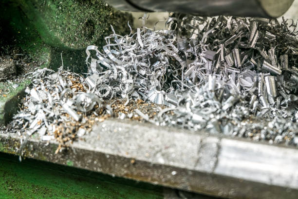 istock metal chips on the milling machine 639569758