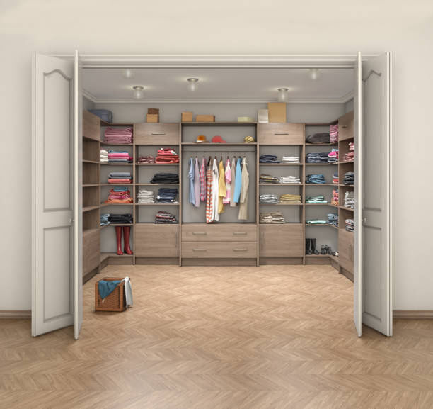 istock interior and big closet with dressing room, 3d illustration 639571924