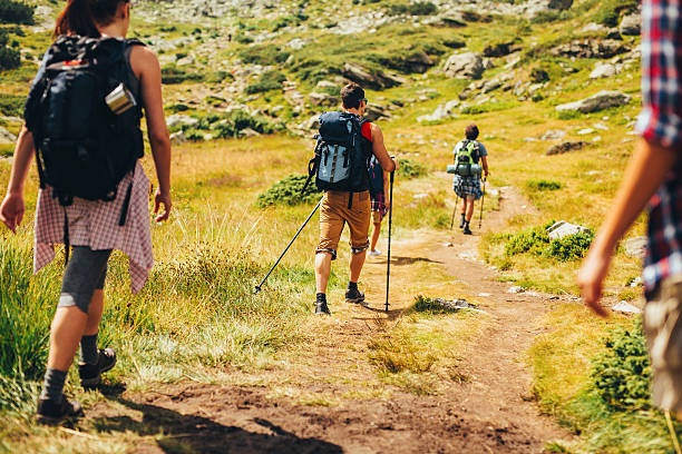 istock Friends hiking in the mountain 639573448