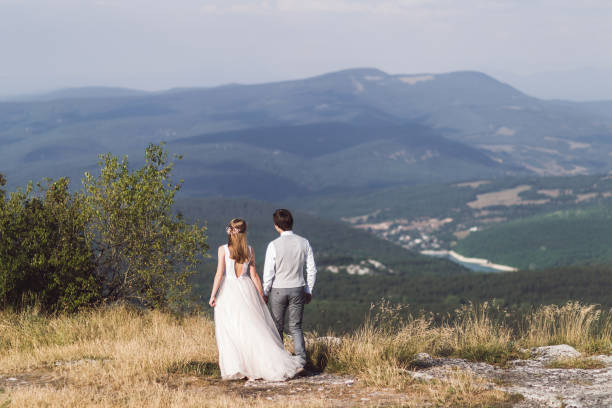 istock Beautiful wedding in the mountains on a sunny day 639573456