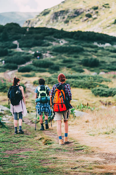 istock Friends hiking in the mountain 639573620