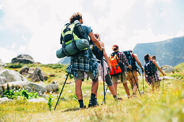 istock Friends hiking in the mountain 639573764