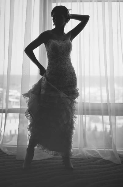 istock Black and white wedding picture. 639574468