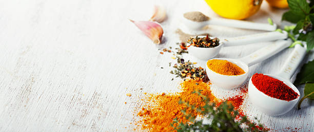 Herbs and spices selection, close up