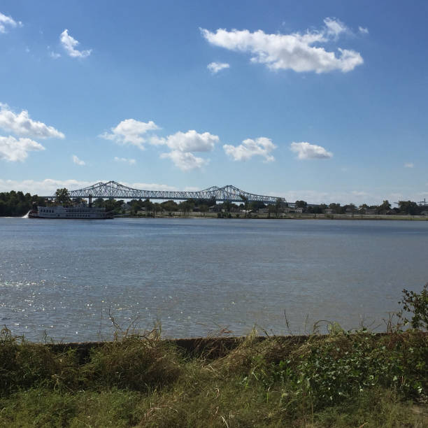 istock paddle boat in the Mississippi River 639576800