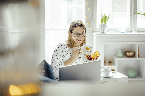istock Young woman at home 639576820