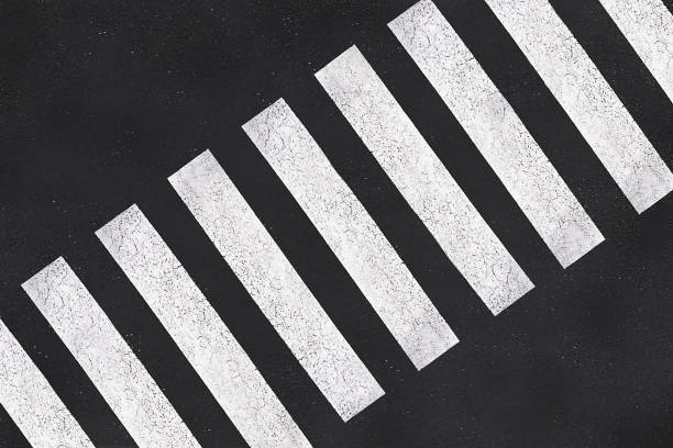 istock Pedestrian crossing, asphalt road top view 639577274