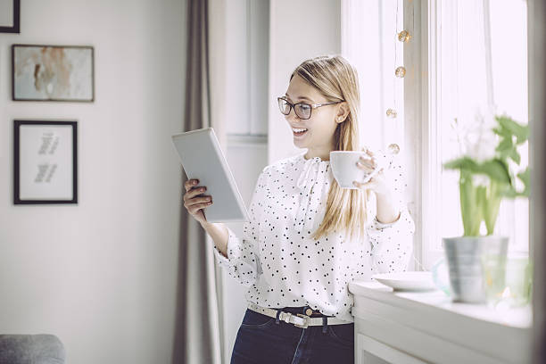 istock Young woman at home 639578754
