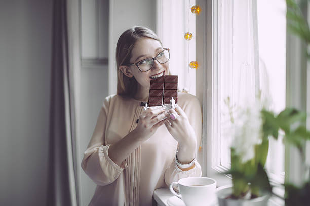 Young woman at home