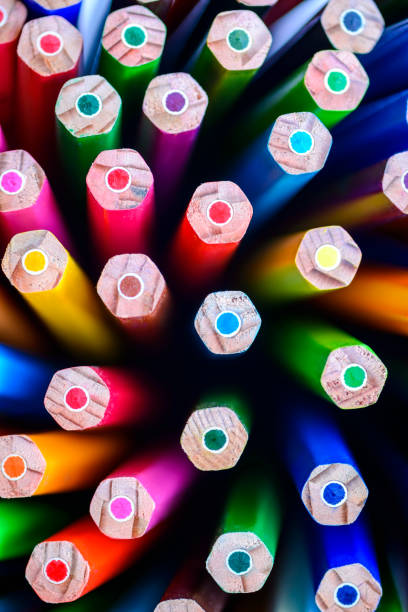 Bunch of colorful pencils