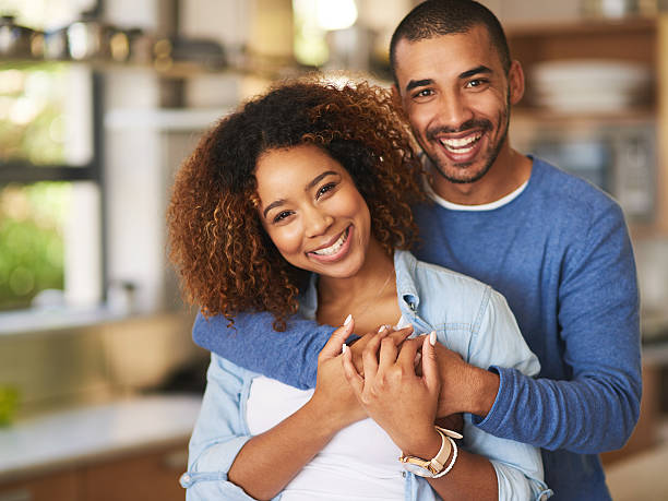 istock Two happy hearts make for one happy home 639584042