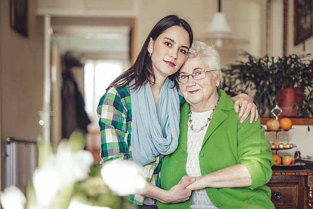 istock Social worker is visiting a senior woman 639589632