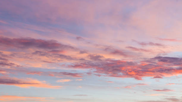 istock Beautiful colors sunset clouds 639592442