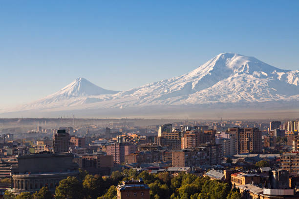 istock Yerevan and Ararat Mountain, Armenia 639592700
