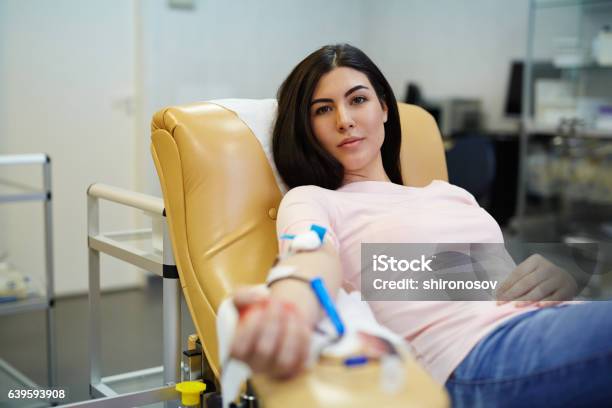 Donation Of Blood Stock Photo - Download Image Now - Blood Donation, IV Drip, Women