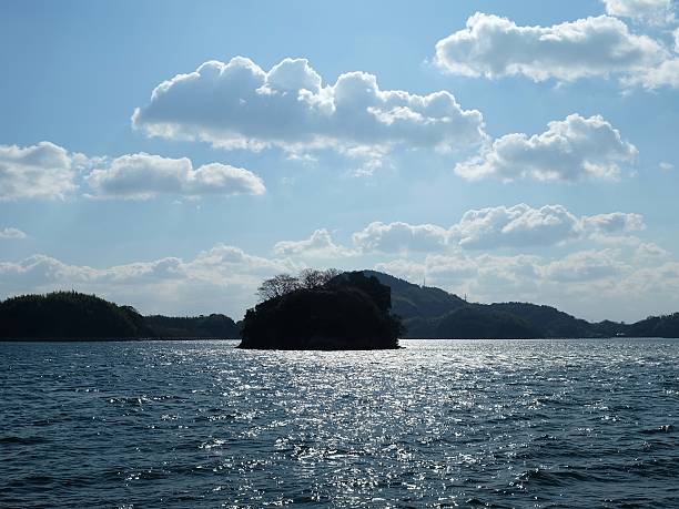 銀の海の島 - murakami ストックフォトと画像