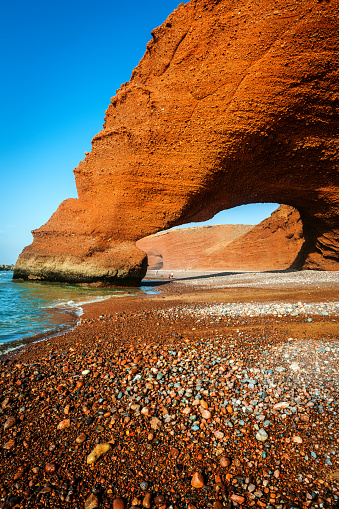 Beautiful Atlantic coast feature,Legzira, Sidi Ifni, Morocco, Africa.Nikon D3x