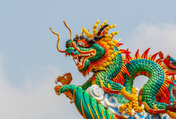 istock Dragon statue. Chinese style 639607094