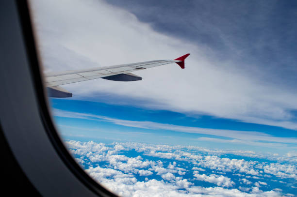 istock View through the window of a passenger plane 639612432