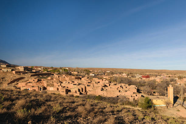 Village of Berrem near Midelt, Morocco stock photo