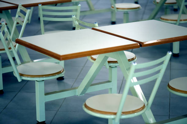 istock Empty restaurant of employees 639615084