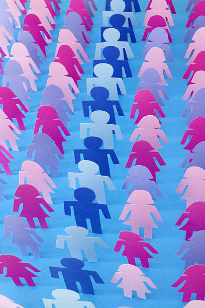 istock Rows of men and women 639619486