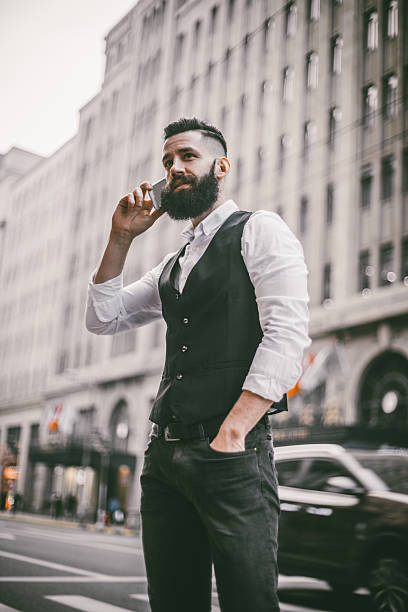 istock Businessman with a phone 639621810