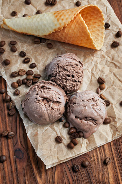 istock Chocolate ice cream and waffle cone 639621840