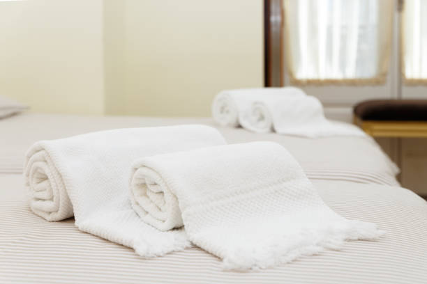 Clean room with towels