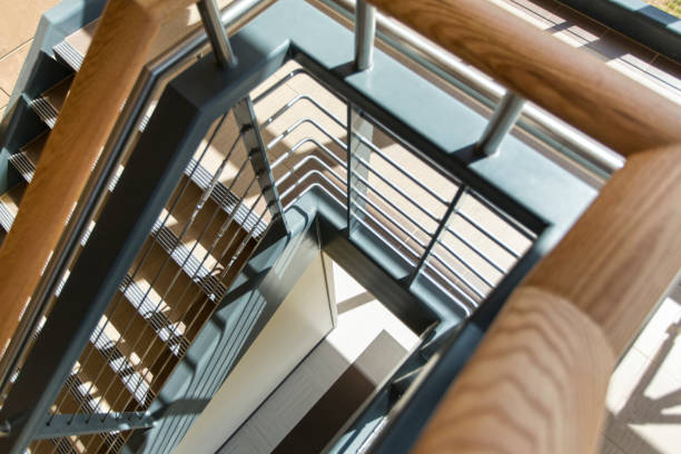istock Modern Stair Railing Detail 639629170