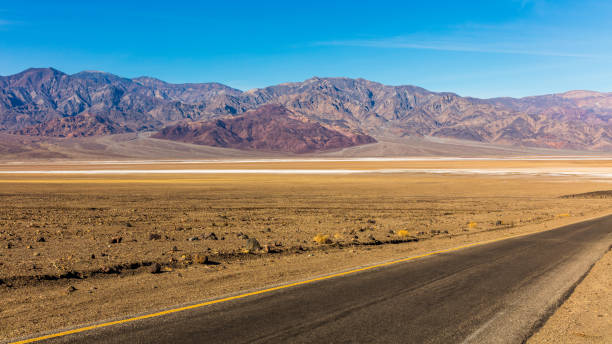 istock Road through canyons with lots of different topography. 639632642