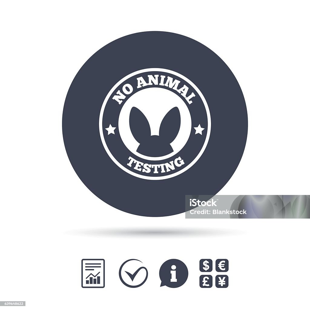 No Animals Testing Sign Icon Not Tested Symbol Stock Illustration -  Download Image Now - Animal, Badge, Beauty Product - iStock