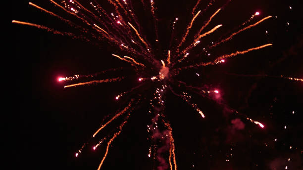 istock powerful fireworks in the night sky 639649056
