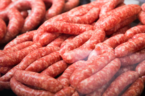 istock counter with assort of sausage 639653908