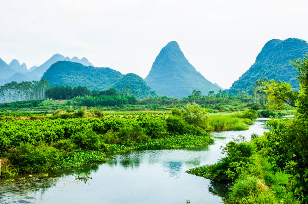 istock The karst mountains and river scenery 639654850