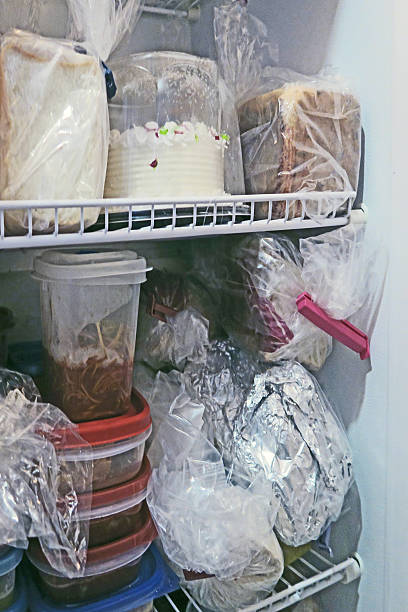 istock Food and leftovers  in Containers Inside a Home Freezer 639655800
