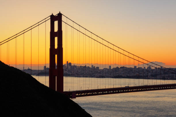 アメリカ合衆国サンフランシスコのゴールデンゲートブリッジ - golden gate bridge bridge large san francisco county ストックフォトと画像