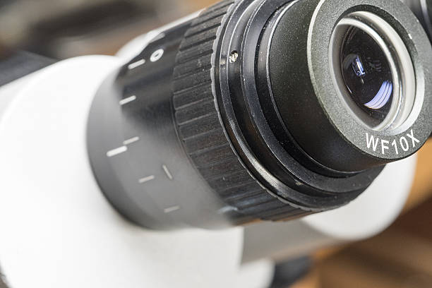 istock Microscope Lens close-up digital Camera Micro Medical Technology Focus 639662158