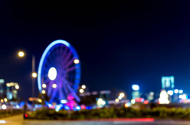 istock Abstract bokeh city light for background 639662168