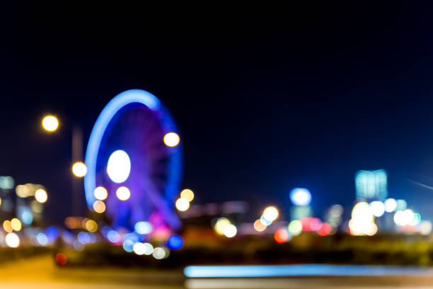 istock Abstract bokeh city light for background 639662174