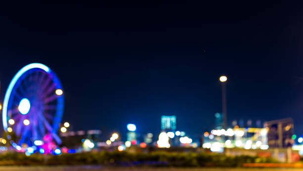istock Abstract bokeh city light for background 639662264