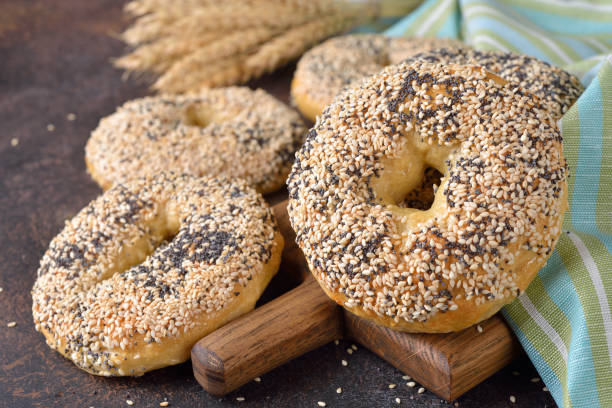 istock Bagels with sesame seeds 639672476